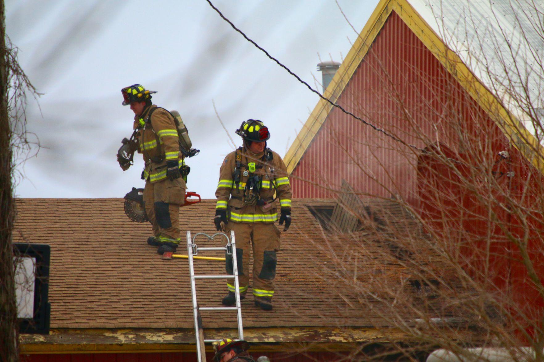 Barn fire
